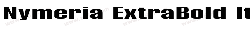 Nymeria ExtraBold It字体转换